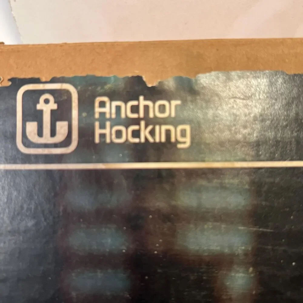 Vintage Anchor Hocking Early American Prescut 7-Piece Glass Set